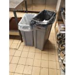 3x Rubbermaid Commercial Waste Bins