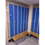 74x Sperrin Metal Personnel Lockers Powder Coated each locker is 200x850x300mm