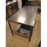 Stainless Steel Preparation Table With Undershelf 1750mmx 800mm