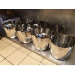 7x Robert Welch Cutlery Range Stainless Steel Ice Buckets