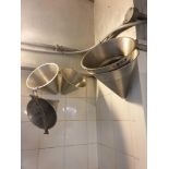 5x Stainless Steel Conical Sieves And 3x Strainers As Found