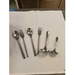 A Large Quantity Of Stainless Steel Mixed Cutlery Including Knives Forks Spoons