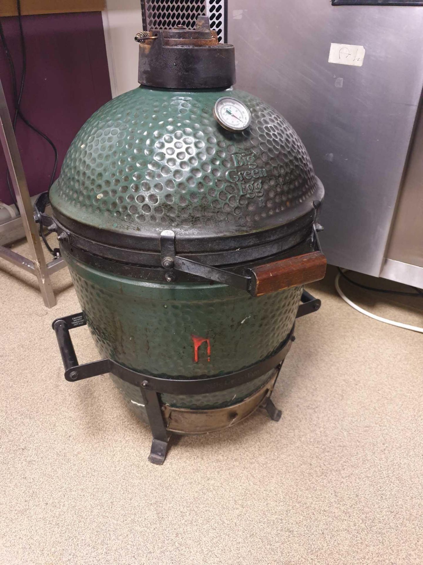 Ceramic Big Green Egg Including: Firebox Kamado Grill, Ceramic Grill, Charcoal Smoker With Egg