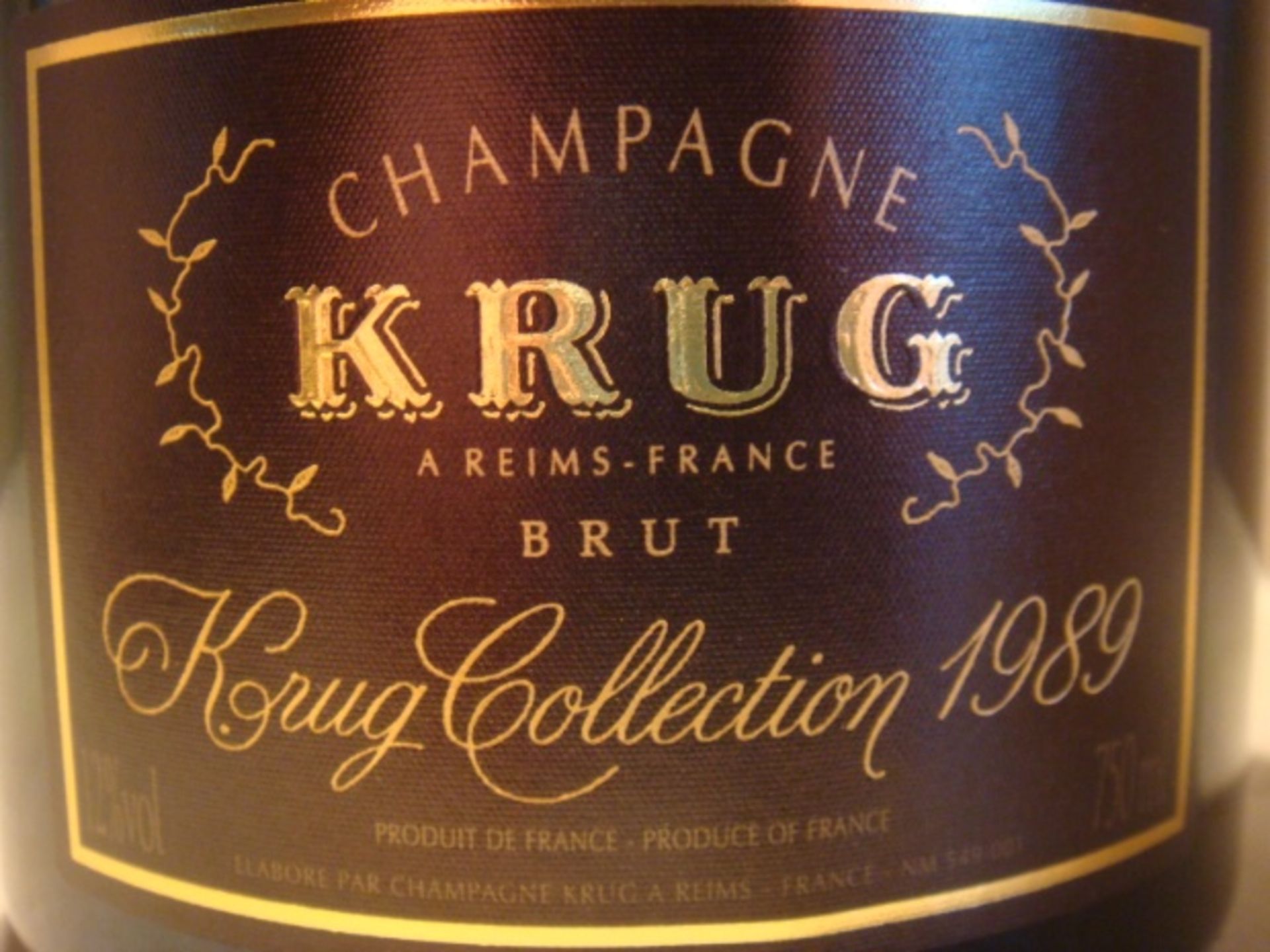 1989 Krug Vintage Brut, Champagne ( Bid Is For 1x Bottle Option To Purchase More)