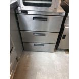 Precision HPU153 Stainless Steel Commercial Undercounter Refrigerator - 3 Drawer Configuration