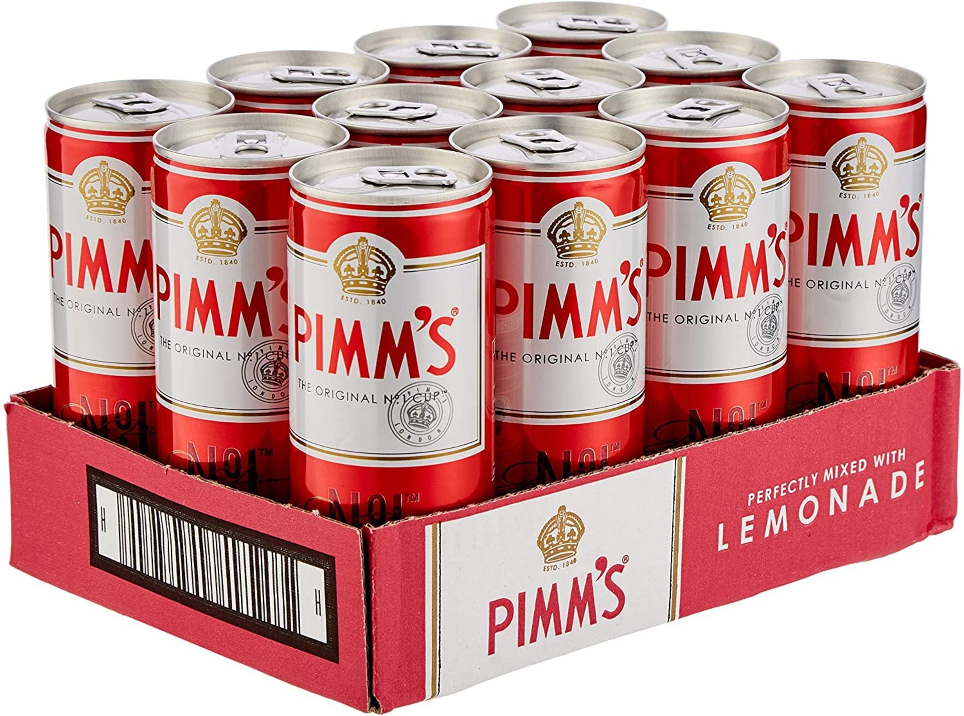 Pimms Lemonade Cocktail Can England ( Bid Is For 1x Case Of 12 Option To Purchase More)