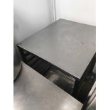 Stainless Steel Preparation Table With 6 Tier Rack Storage Mobile 600mmx 700mm
