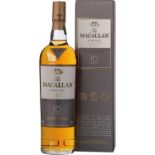 The Macallan 10 Year Old Single Malt Scotch Whisky Highlands Speyside, Scotland 70cl ( Bid Is 1x