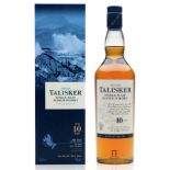 Talisker 10 Year Old Single Malt Scotch Whisky Isle Of Skye, Scotland 70cl ( Bid Is 1x Bottle )