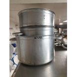 3x Stainless Steel Stock Pots As Found