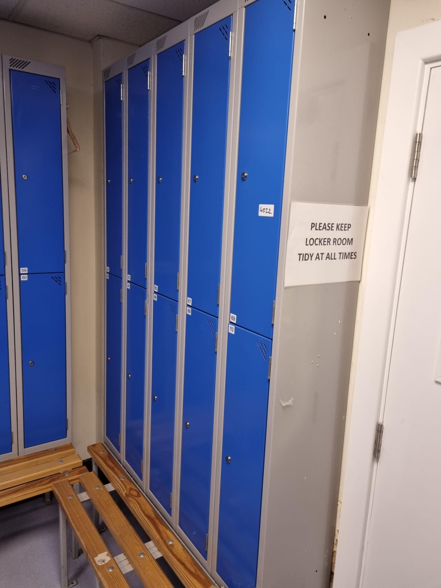 70x Sperrin Metal Personnel Lockers Powder Coated each locker is 200x850x300 deep With Runs Of - Image 2 of 3