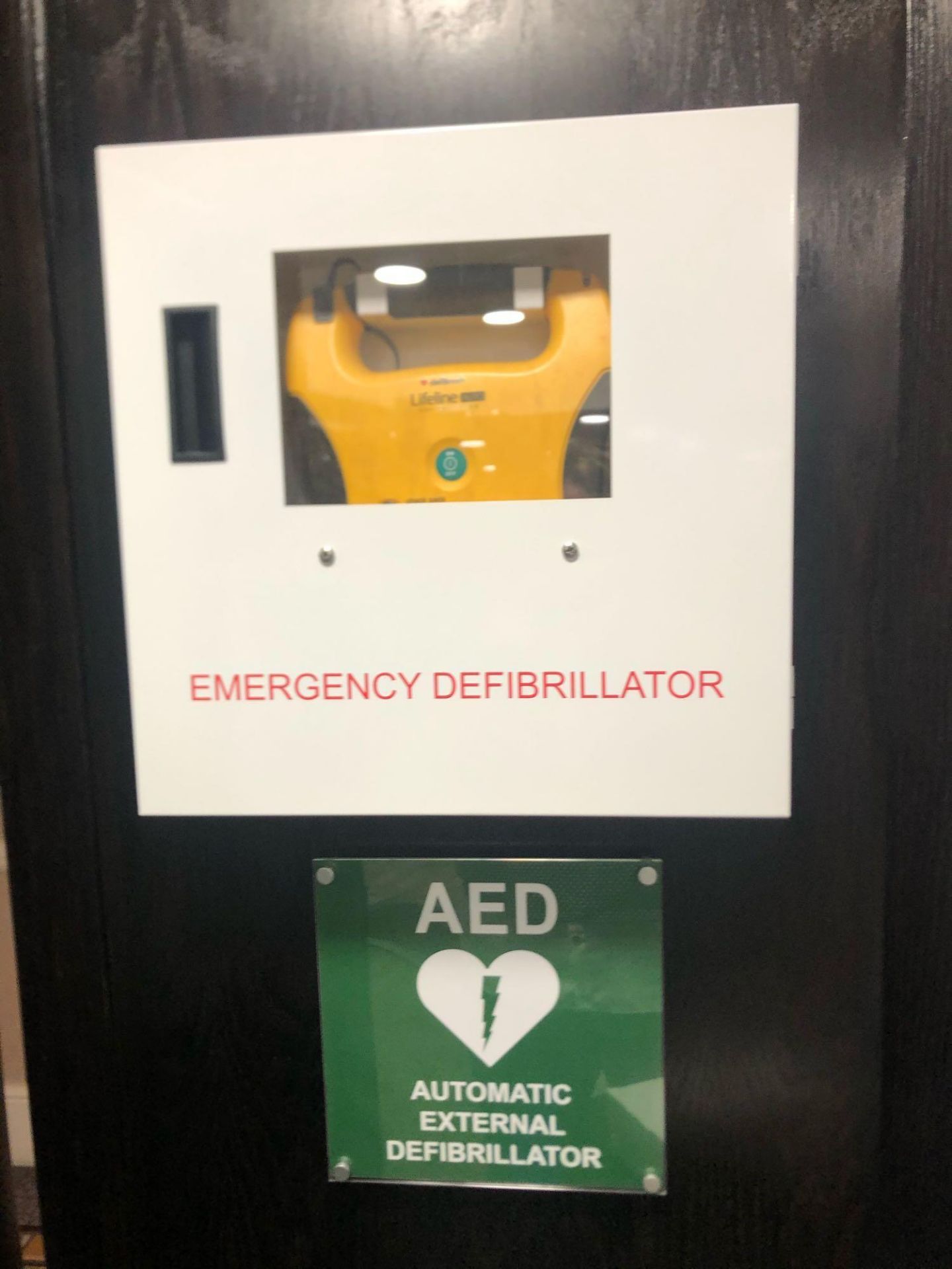 Defibtech Lifeline Auto Defibrillator With Emergency Defibrillator Secure Box And AED Automatic Ex