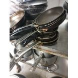 6x Various Frying Pans As Found