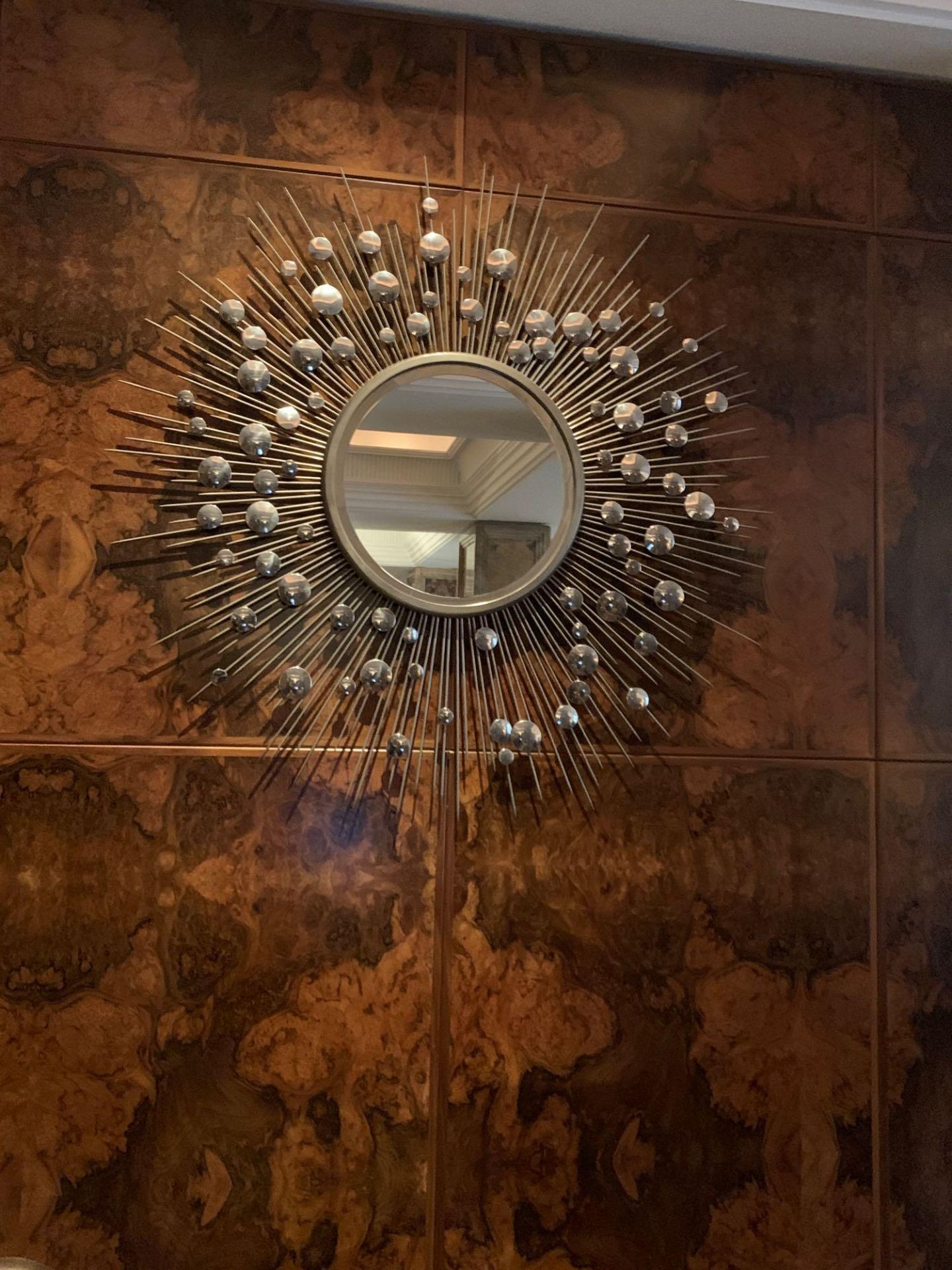 Villiers Bros Urchin Accent Mirror Contemporary Style Approximately 110cm ( Loc Lobby) - Image 3 of 3