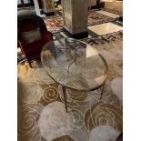 Porta Romana Large Oval And Brass Coffee Table 140 x 87cm x 62cm With A Art Deco Styled Base ( Loc