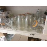A Large Quantity Of Cliptop Airtight Glass Storage Preservations Jarsas Found