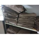 3x Brown Aloha Sueded Polyester Fabric Banquet And Conference Table Cover 5 M Long