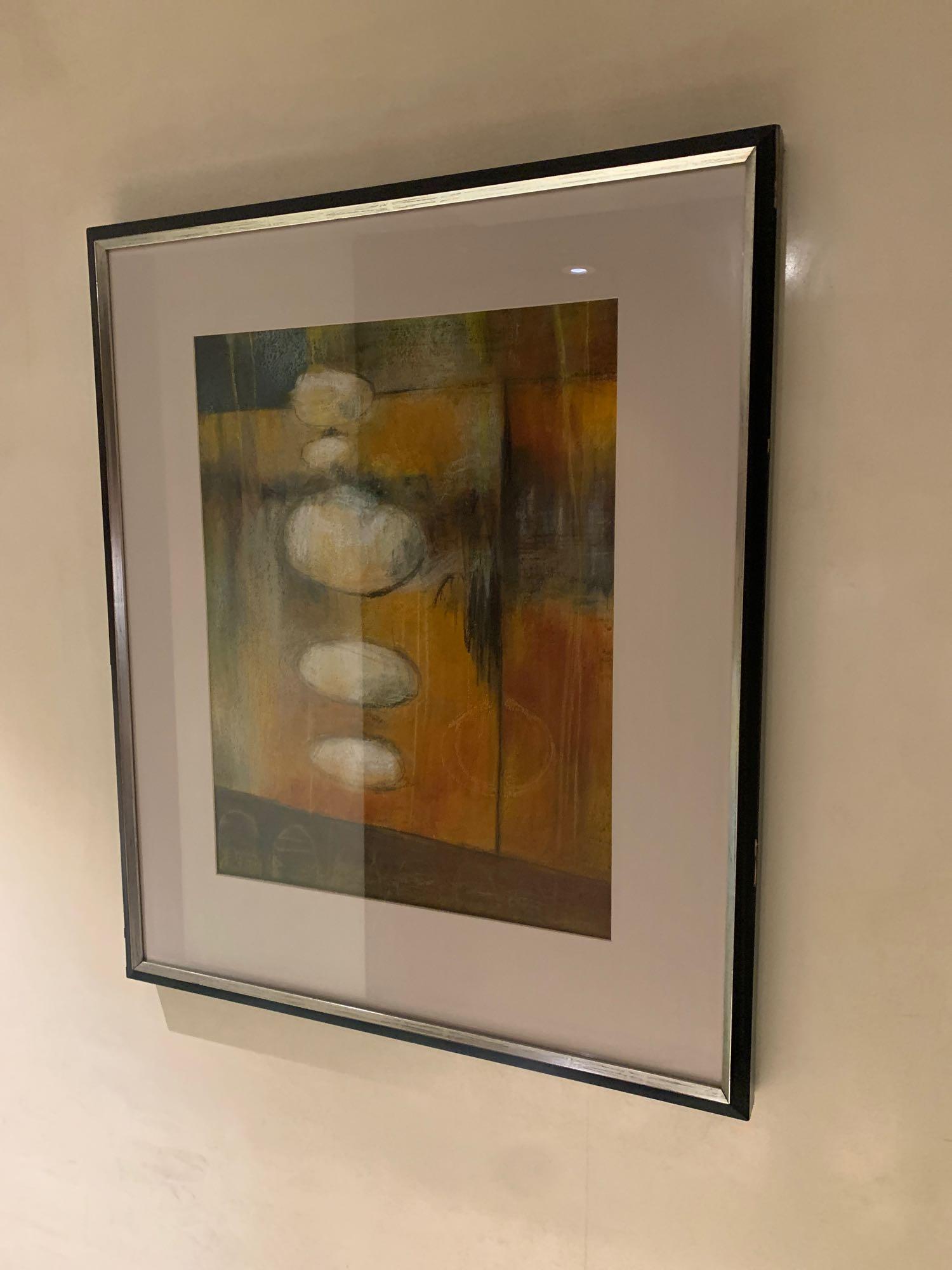 Abstract Wall Art Print Framed 80x 95cm ( Loc Lobby)