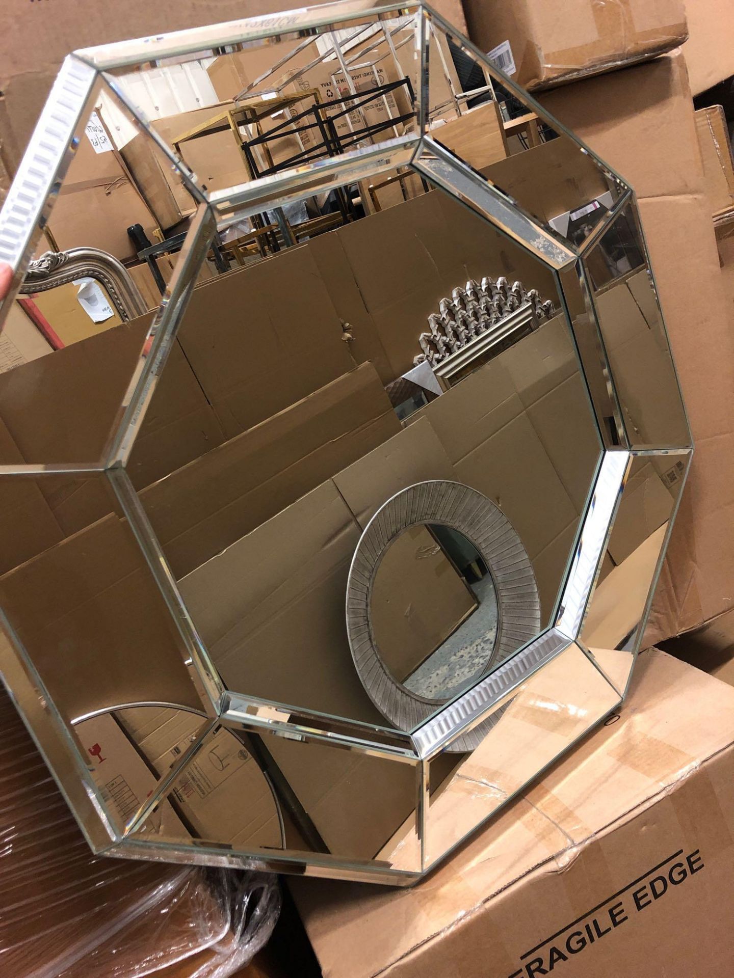Vienna Octagon Mirror 800 x 800mm This Simply Designed Octagonal Mirror Is The Mirror You Need In - Image 2 of 2
