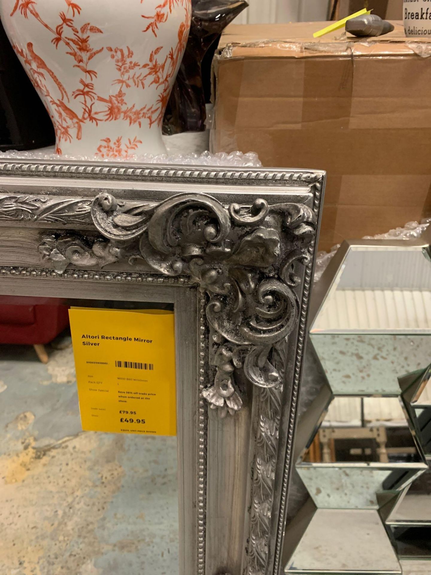 Altori Rectangle Mirror Silver 830 x 1140 The Altori Antique French Style Rectangle Mirror Is The - Image 4 of 4