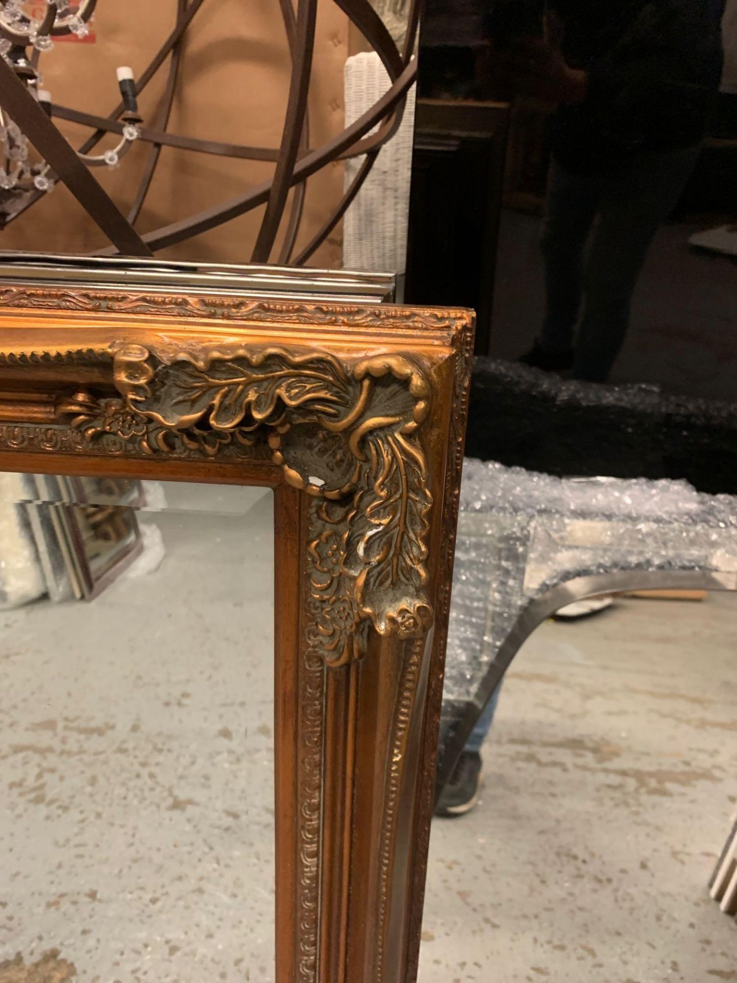 Rushden Bronze Rectangle Mirror 780 x 1080 mm An Ornate Baroque Inspired Wall Mirror In An Aged - Image 4 of 4