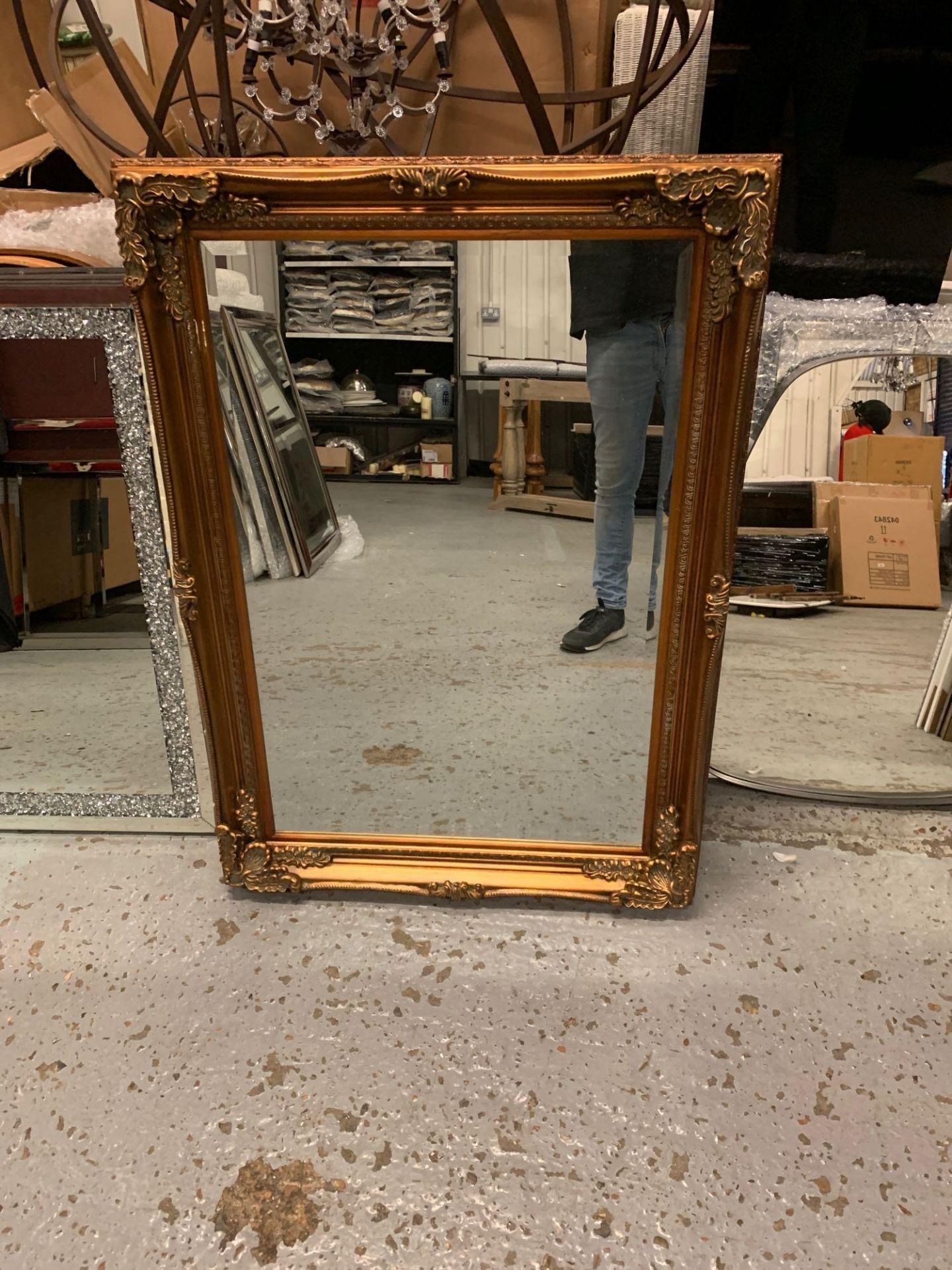 Rushden Bronze Rectangle Mirror 780 x 1080 mm An Ornate Baroque Inspired Wall Mirror In An Aged - Image 3 of 4