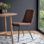 Hinks Dining Chair Brown (2pk) A Classic Chair Design That Will Perfectly Complement Any Seating