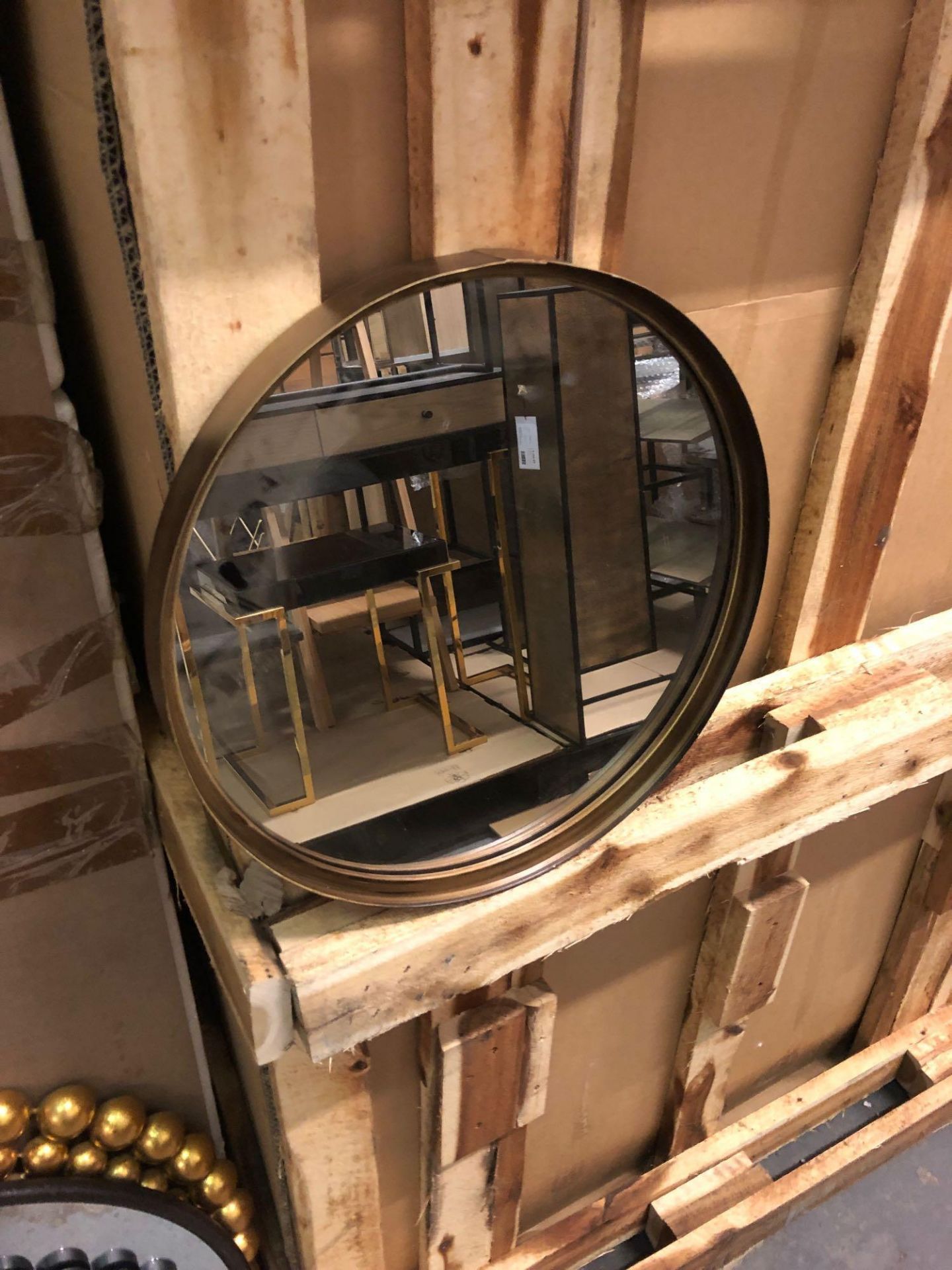 Reading Round Mirror 410 x 410 x 40mm The Reading Round Mirror Is Perfect To Hang In Your Hallway - Image 2 of 2