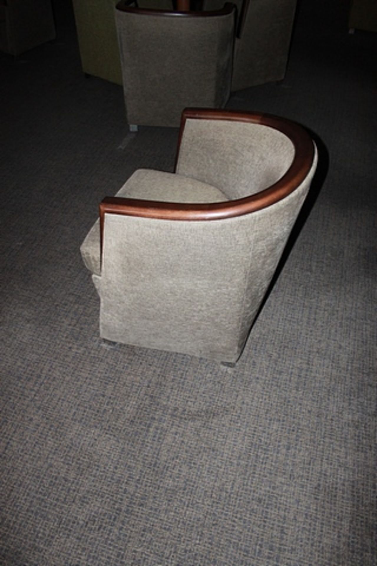 2 x Kesterport AS Tub Chair W/O Wood Armrest Fully Upholstered With Wood Feet CMHR Fire Retardant - Image 2 of 4