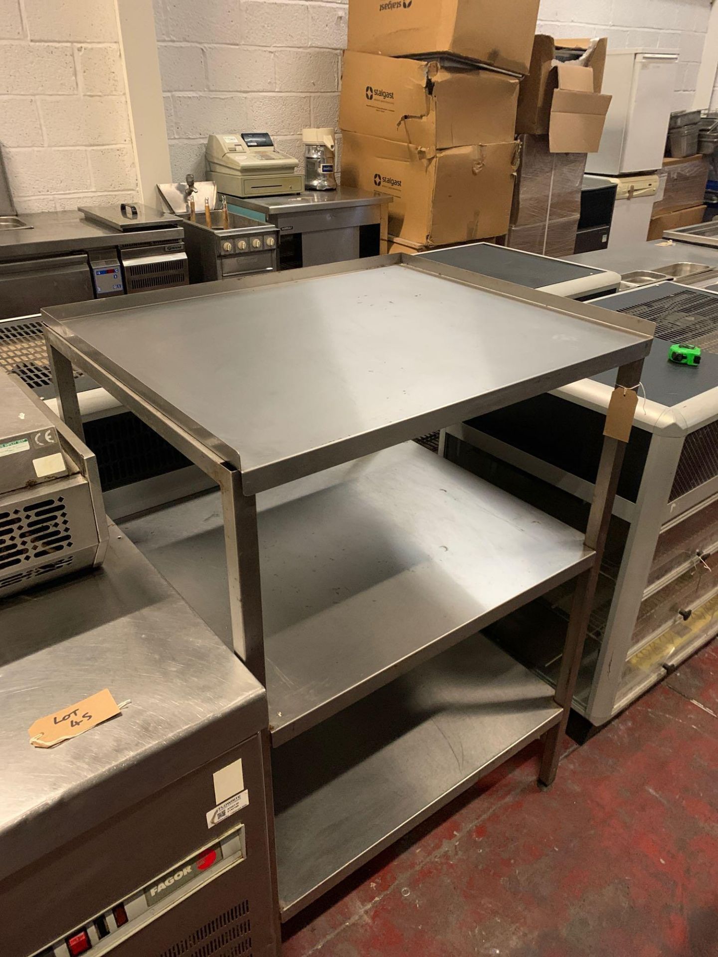 Stainless Steel Commercial 3 Tier Kitchen Shelf 81cm X 67cm X 114cm