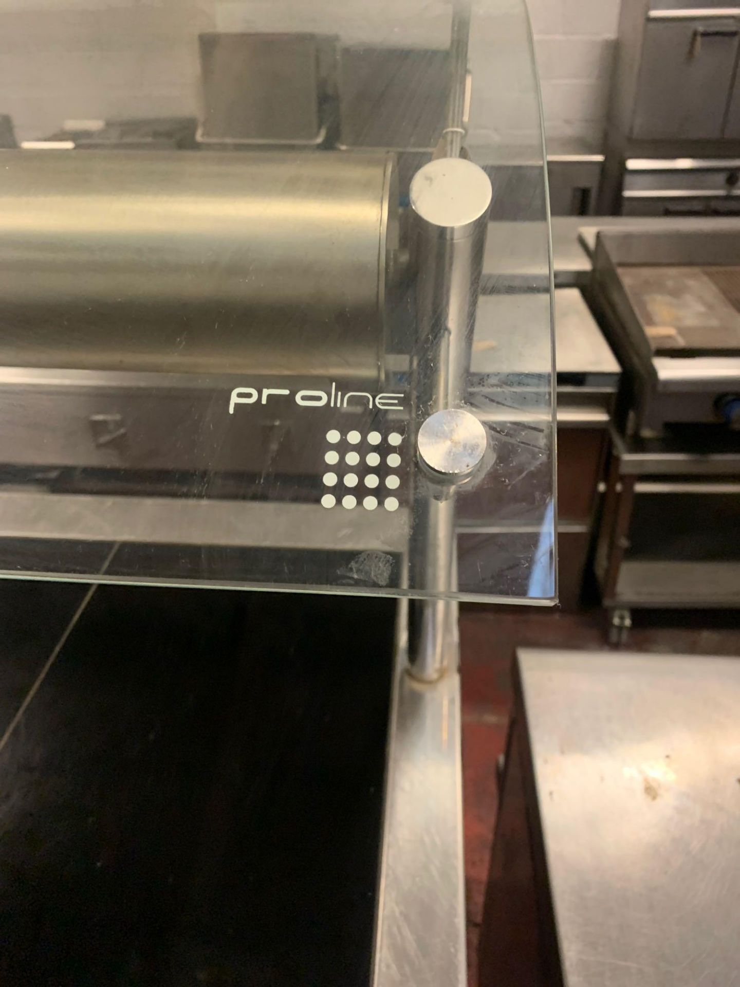 Proline Counter Top Plate Warmer And Heated Gantry. Stainless Steel With Glass Sneeze Guard. 151cm X - Image 4 of 4