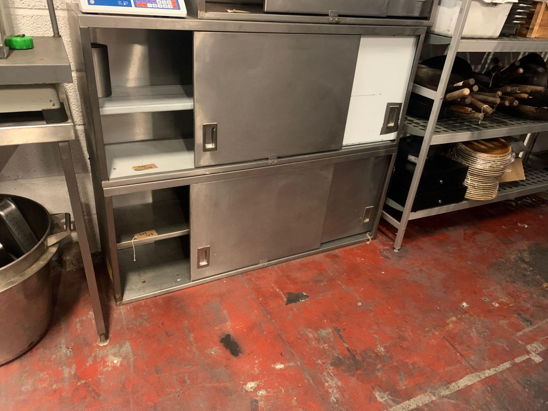 Stainless steel commercial kitchen wall cabinet 150cm x 40cm x 60cm - Image 2 of 3