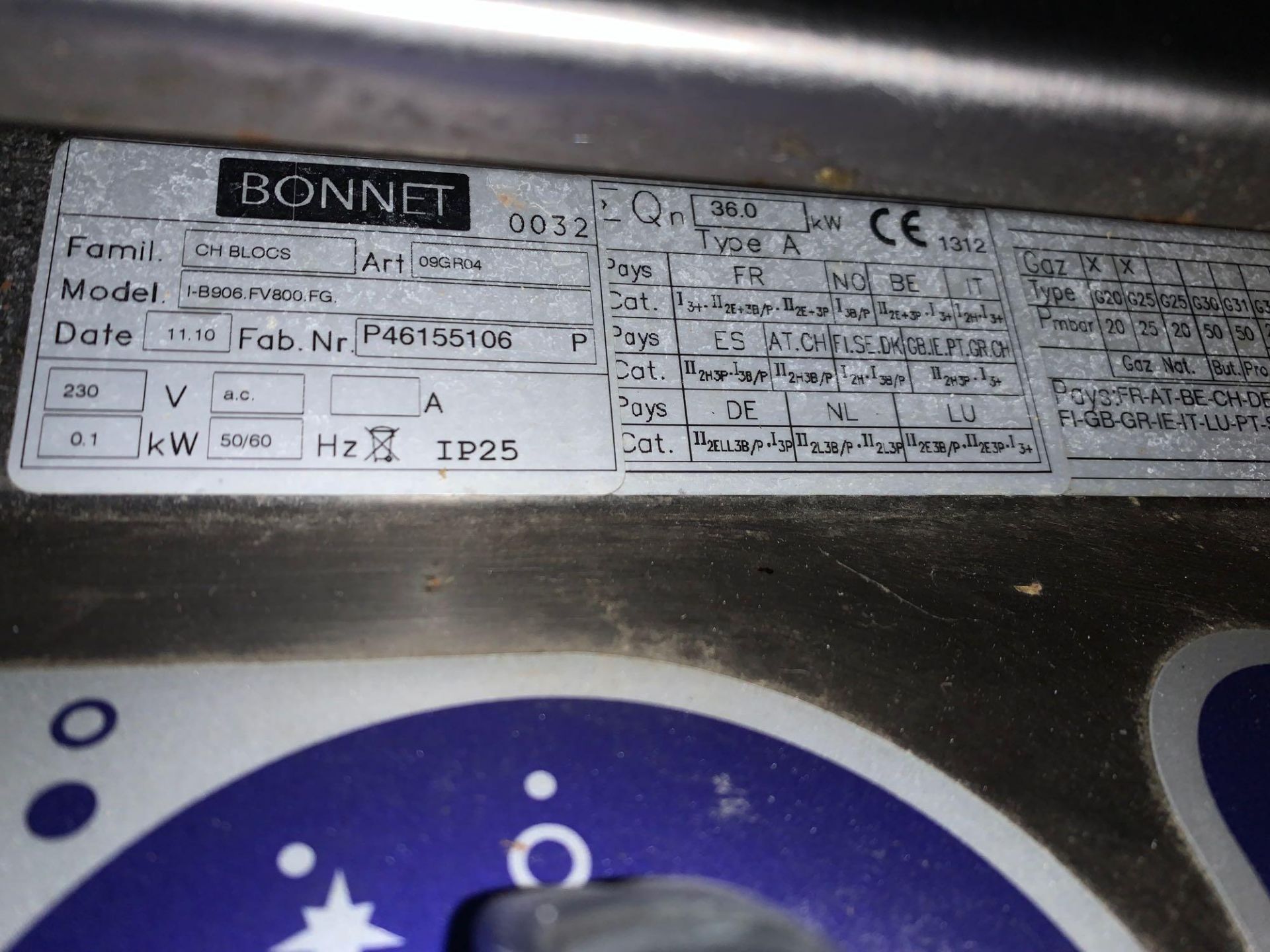 Bonnet 4 burner and oven (gas) - Image 5 of 5