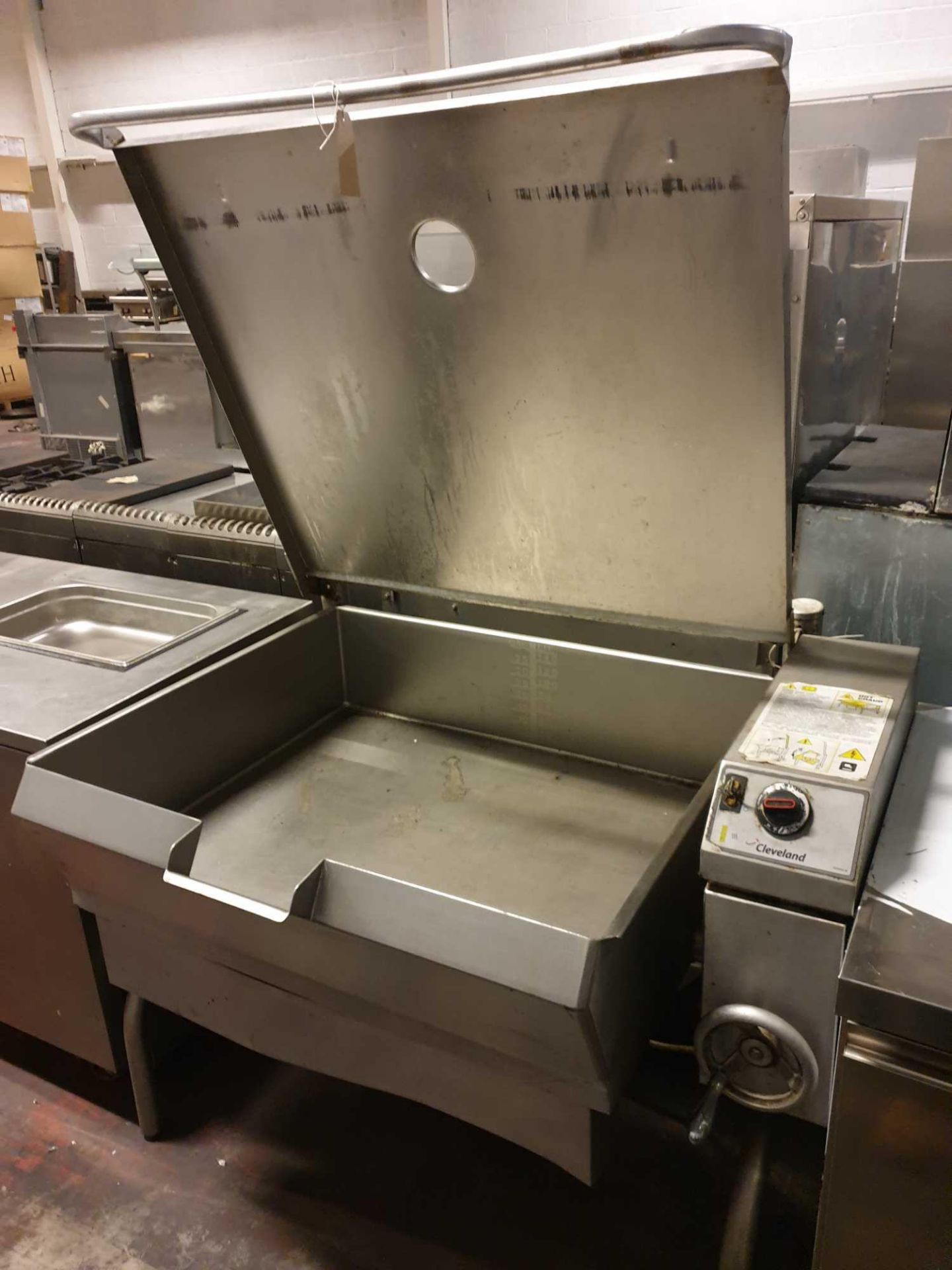 Cleveland Bratt model KE95604-38 140 litre capacoty stainless steel manual tipping 3 phase - Bild 2 aus 4