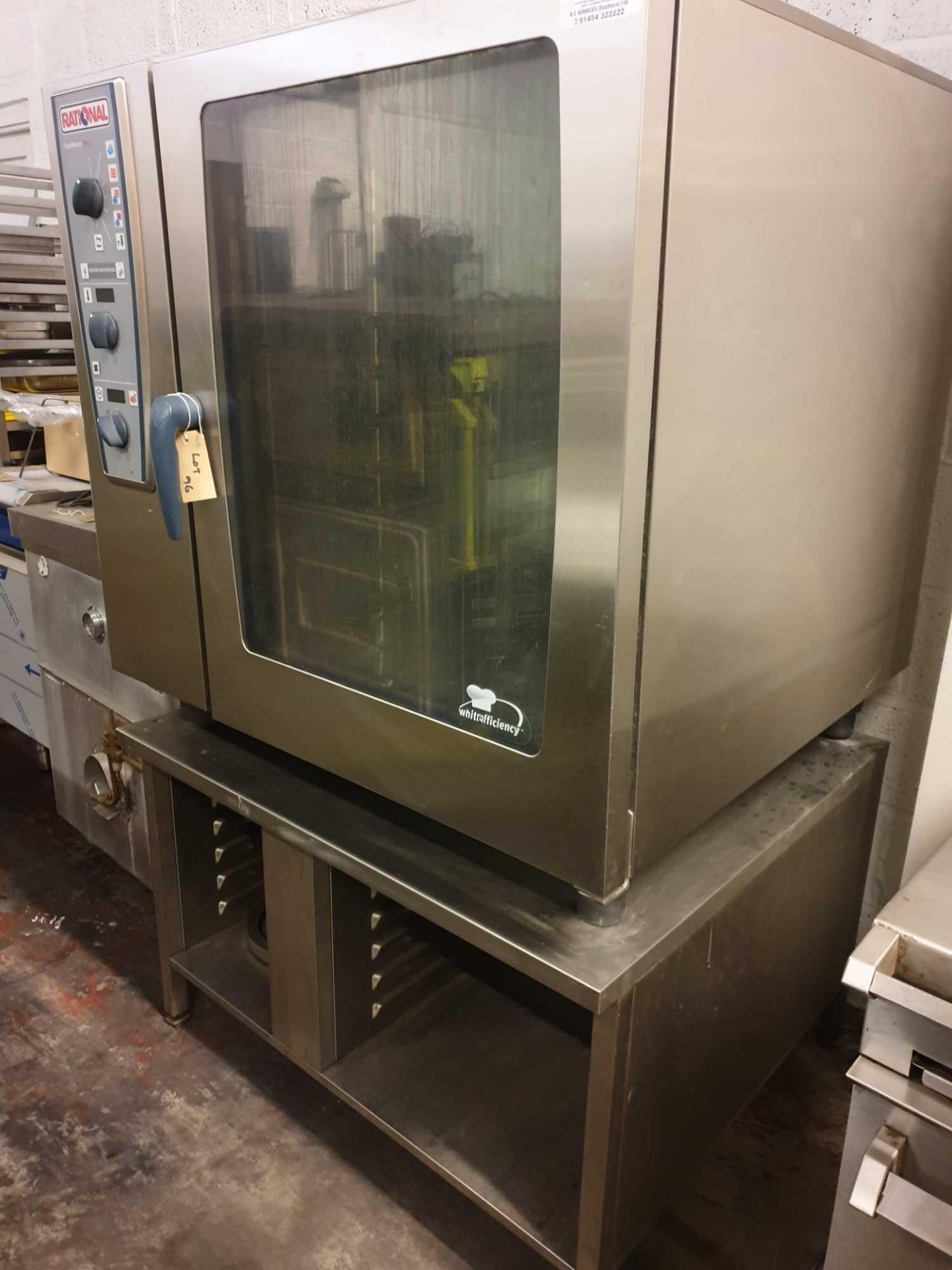 Rationalcm P102E 10 Grid 2/1GN Electric CombiMaster Plus Combination Oven complete with stainless