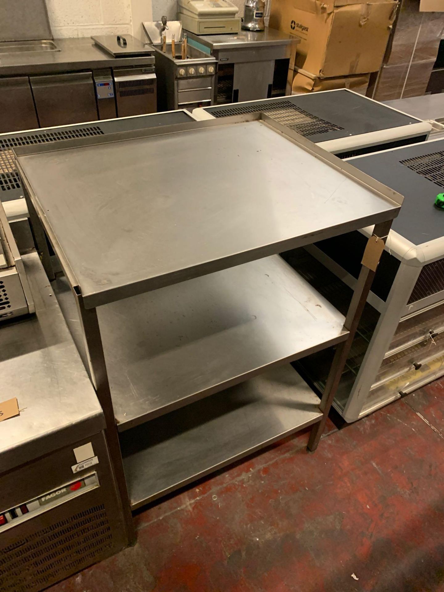 Stainless Steel Commercial 3 Tier Kitchen Shelf 81cm X 67cm X 114cm - Bild 2 aus 3