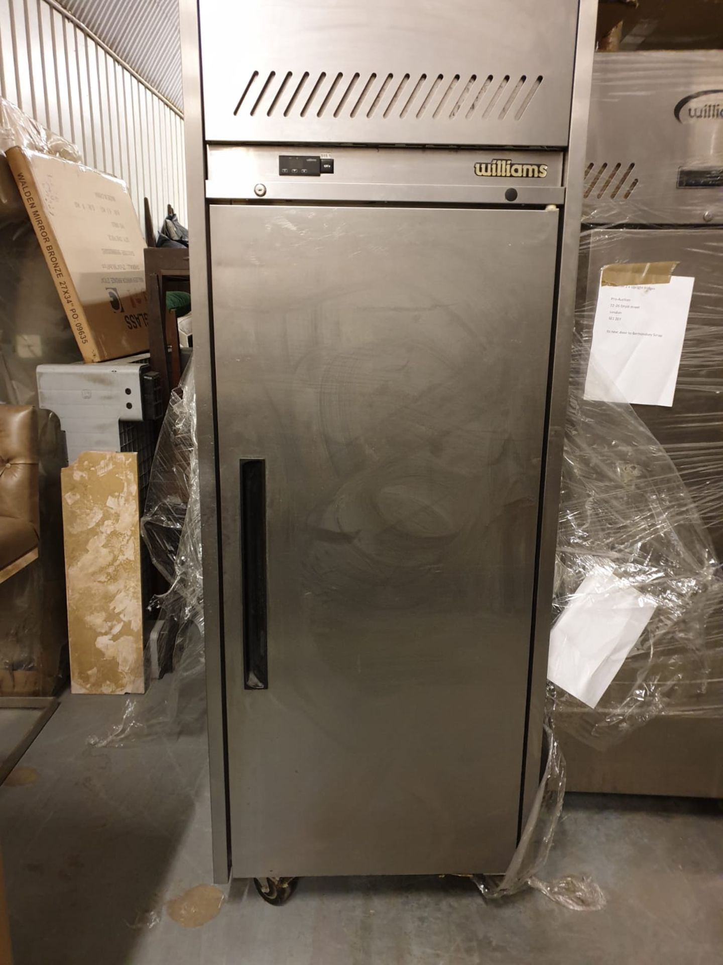 Williams Jade HJ1-SA 620 Ltr Single Door Upright Gastro Fridge (s/n 1501/748612) single door upright - Image 2 of 2