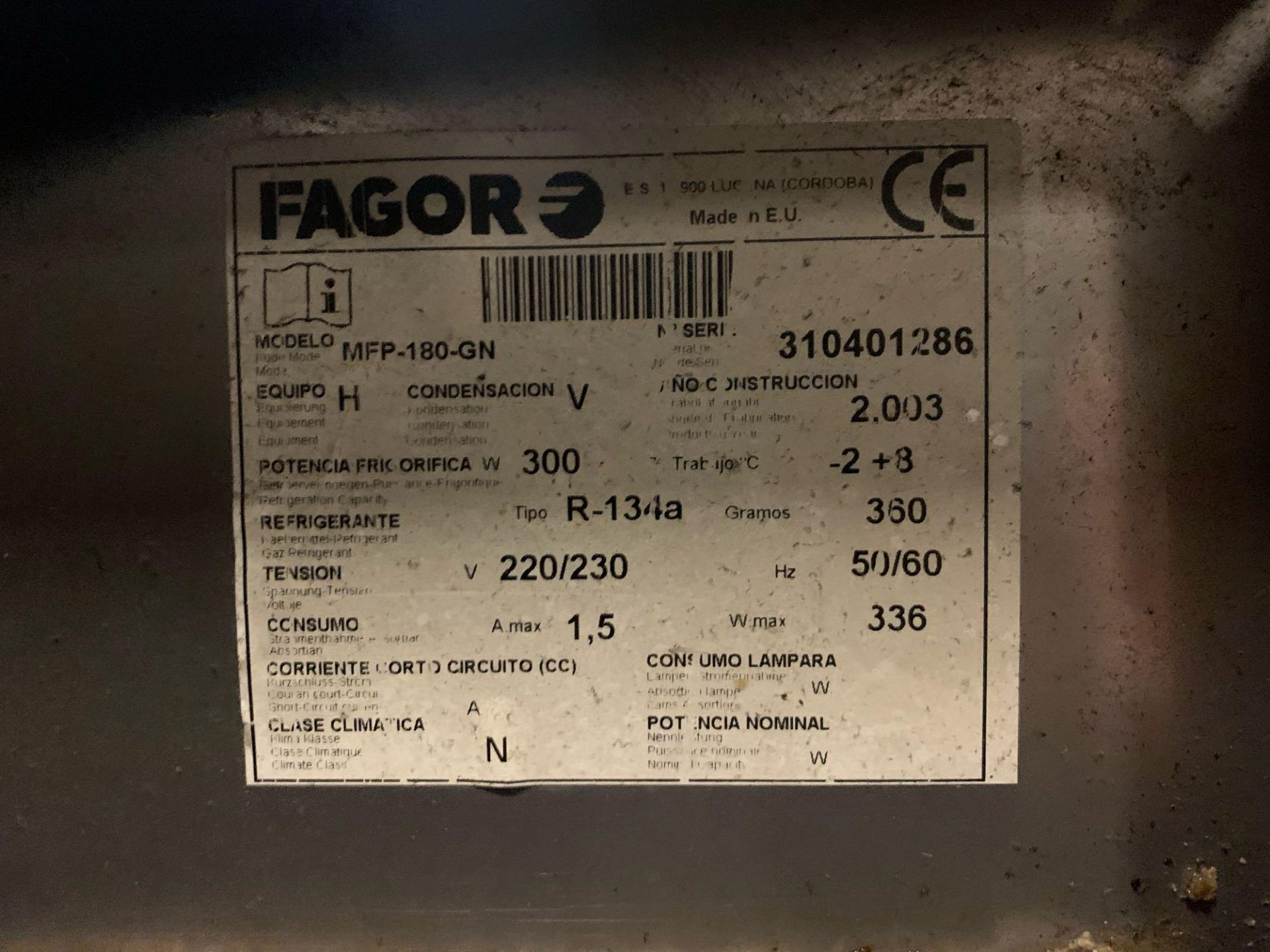 Fagor MFP-180-GN Under Counter 3 Door Bench Fridge 452 Litre Capacity Temperature Raneg 2 - 8 Â°Ð¡ - Image 6 of 6