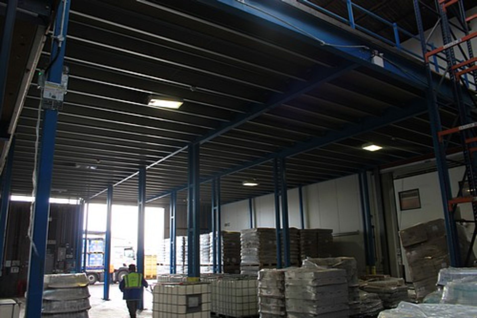 Powerdeck Mezzanine Floors - mezzanine steel floor decked in high density board with pallet loader - Image 2 of 10