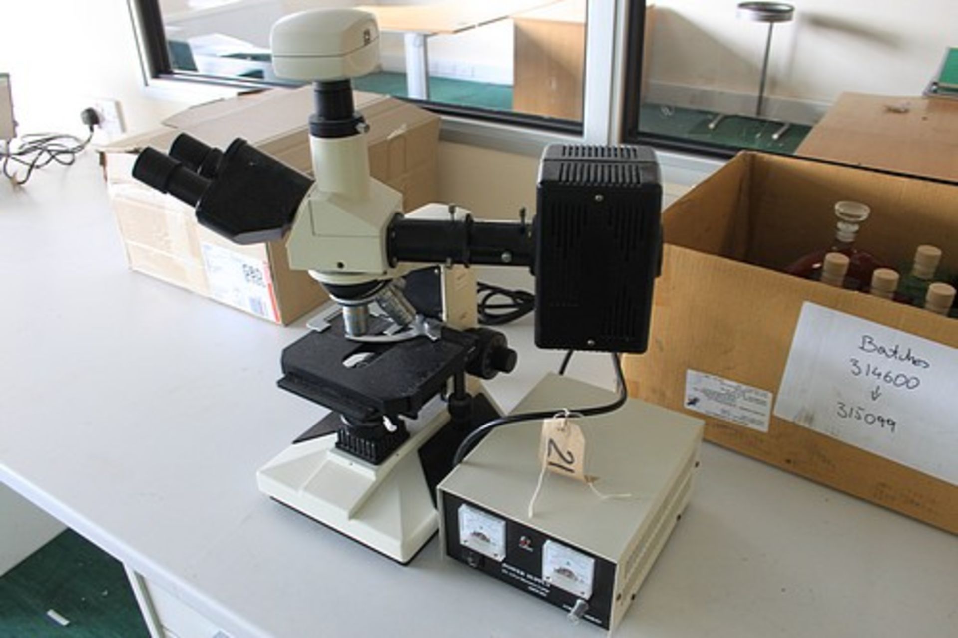 Laboratory Compound Microscope Mechanical Stage Coaxial with magnification WF10X , PL4, PL10, 20PHP,