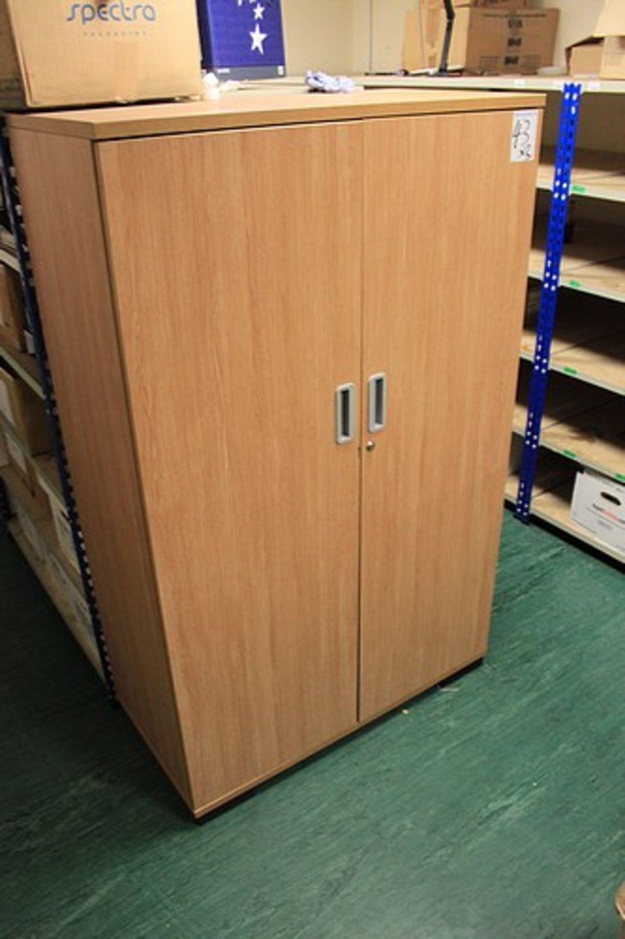 Senator Furniture 3 x various upright wooden storage cupboards double door solid construction 1000 x