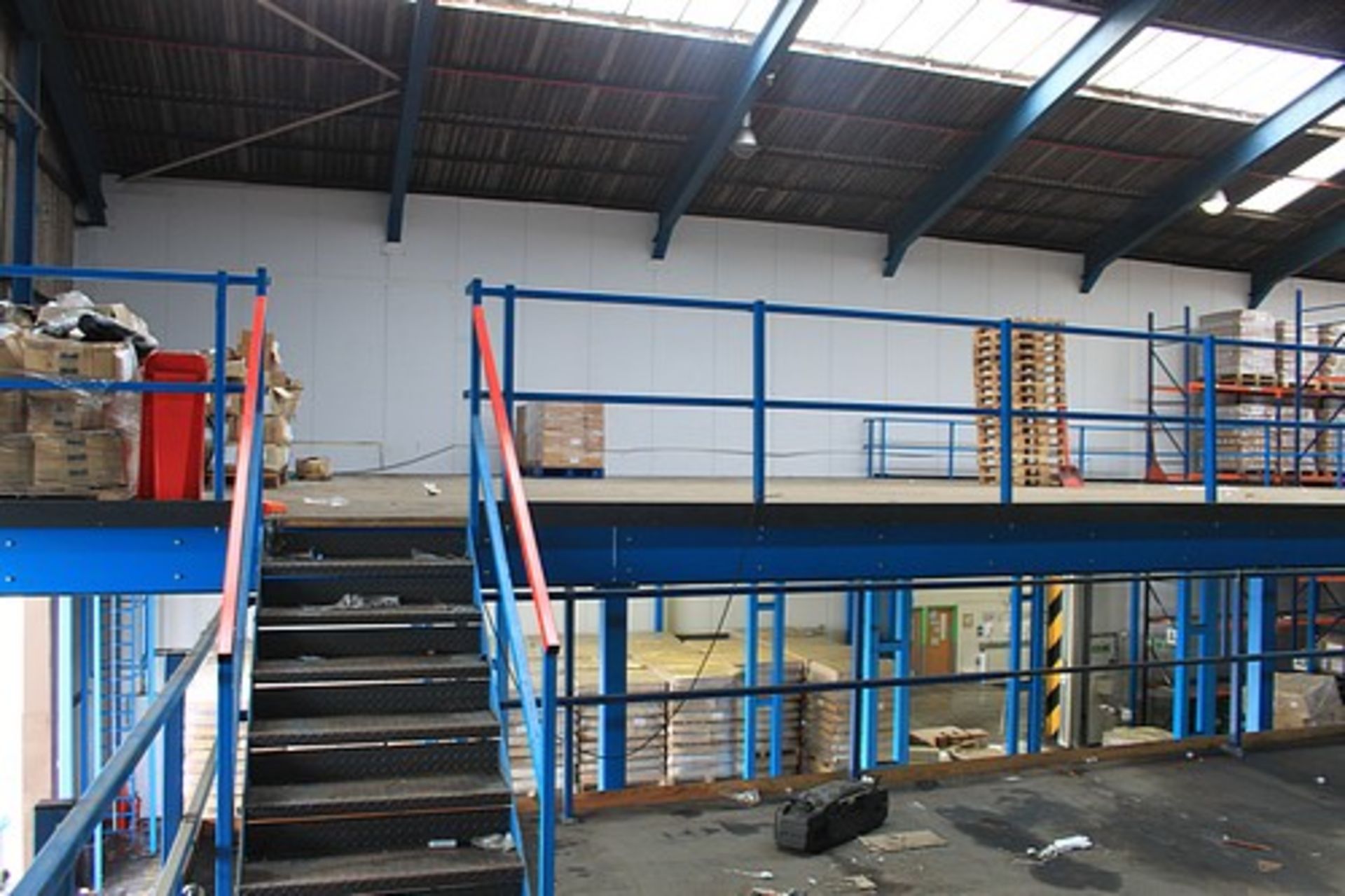 Powerdeck Mezzanine Floors - mezzanine steel floor decked in high density board with pallet loader - Image 6 of 10