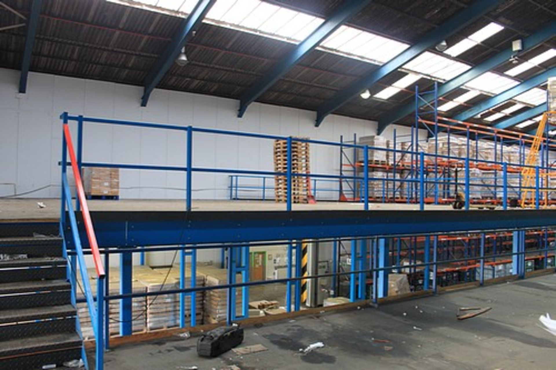 Powerdeck Mezzanine Floors - mezzanine steel floor decked in high density board with pallet loader - Image 5 of 10