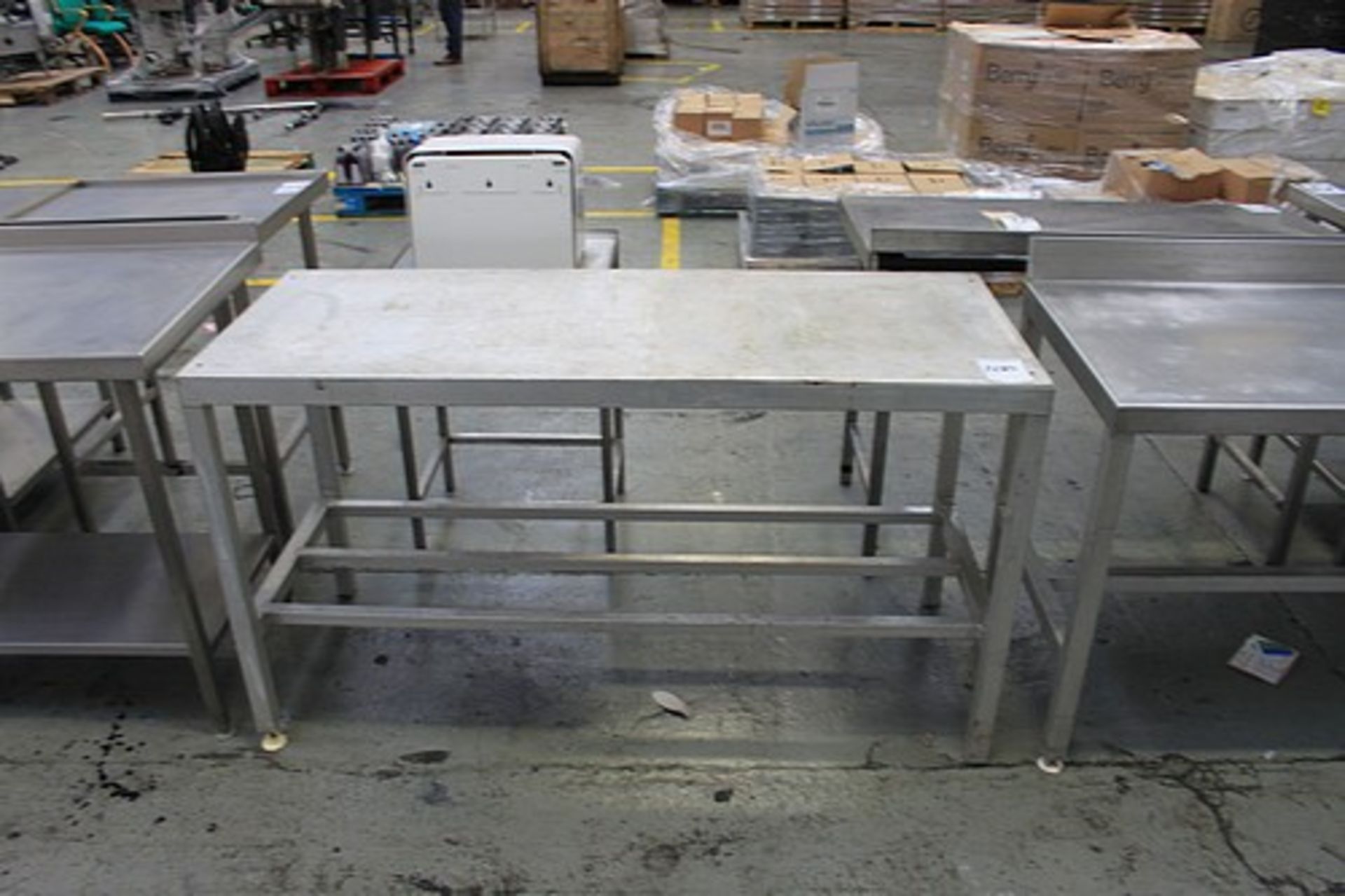 Mild steel preparation table 1500 x 600 x 840mm