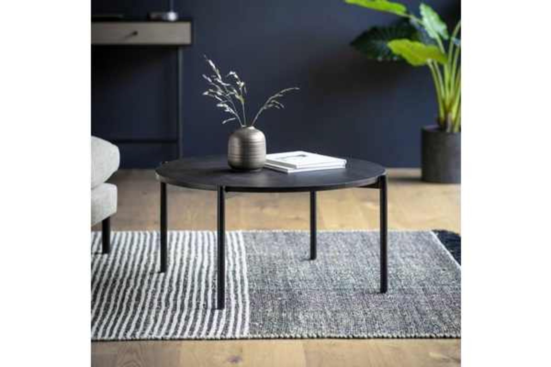 Carbury Coffee Table Black 850 x 850 x 400mm The Carbury Black Coffee Table Is A Beautiful Accent To