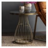 Southgate Side Table Bronze It boasts of an art-deco inspired design that works perfectly with