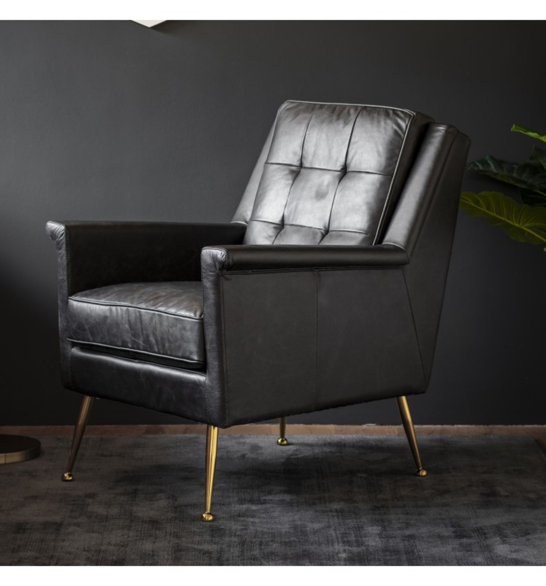 Manero Armchair Black Leather Modern And Angular Armchair The Perfect Combination Of The Finest