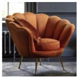 Rivello Armchair Rusty Orange 780 x 800 x 930mm This Stunning Rivello Rusty Orange Armchair Boasts