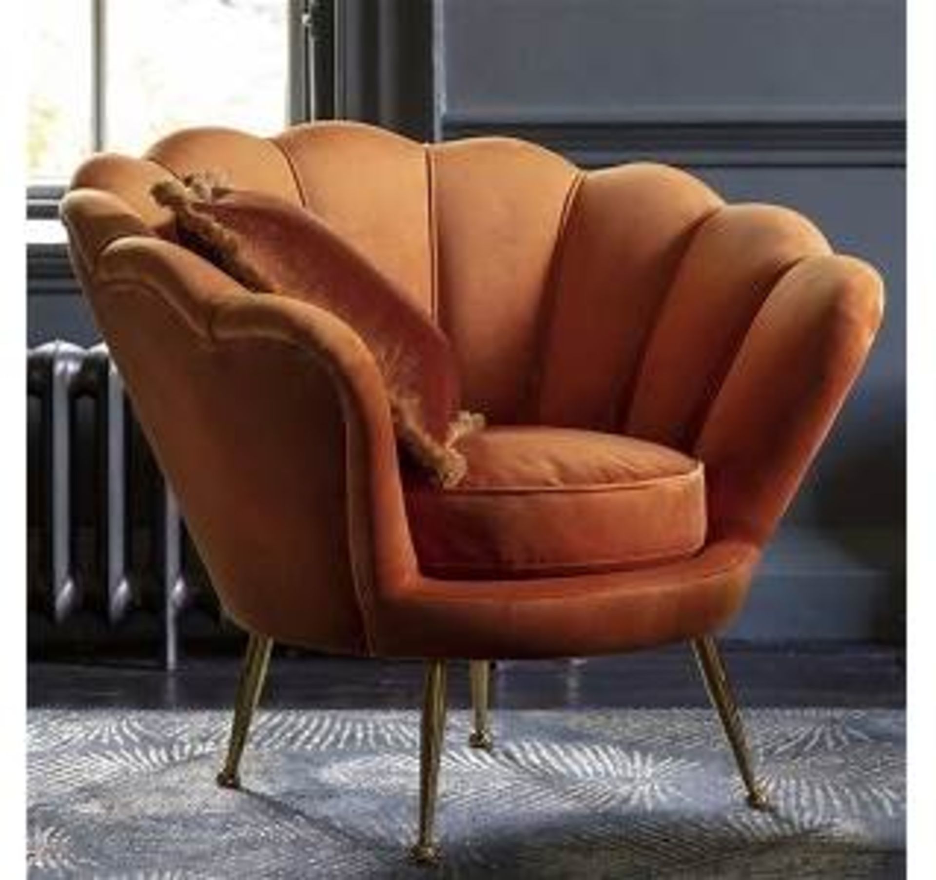 Rivello Armchair Rusty Orange 780 x 800 x 930mm This Stunning Rivello Rusty Orange Armchair Boasts