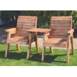 Twin Companion chair Set Handcrafted in Great Britain, this beautiful high-quality chair set will